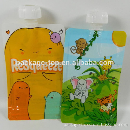 2015 custom made plastic silver spout pill pouch bags packaging China bag -making factory